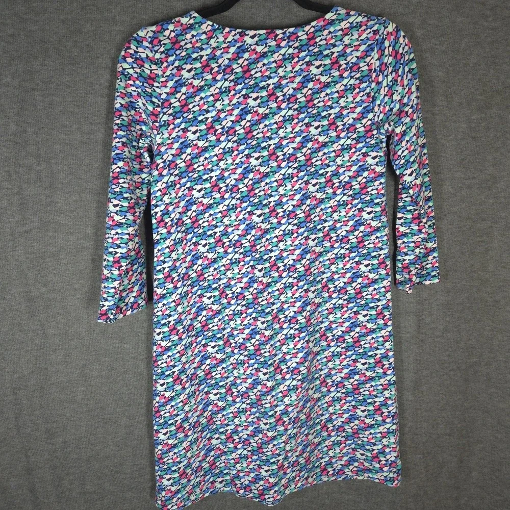 Vineyard Vines Girls Dress L 14 Whale Print Pima Cotton 3/4 Sleeve‎ Preppy